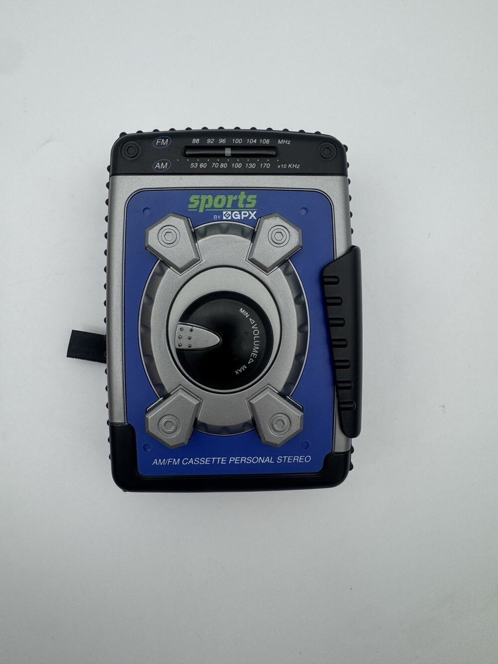 Vintage GPX Sports AM/FM Cassette Walkman C3302RS Tested Radio Tape Player
